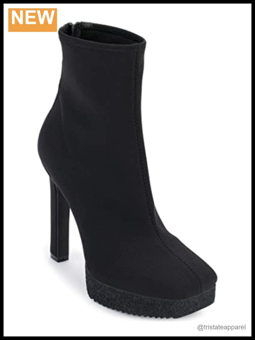 DKNY Zed Womens Ankle Bootie Platform Heeled Block Heel Zipper Round Toe